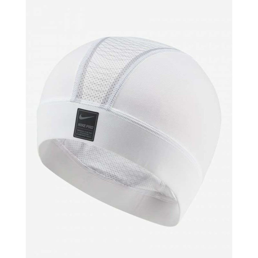 Helmets * | Exclusive Nike Pro Hypercool Vapor Skull Cap 4.0 White/Black