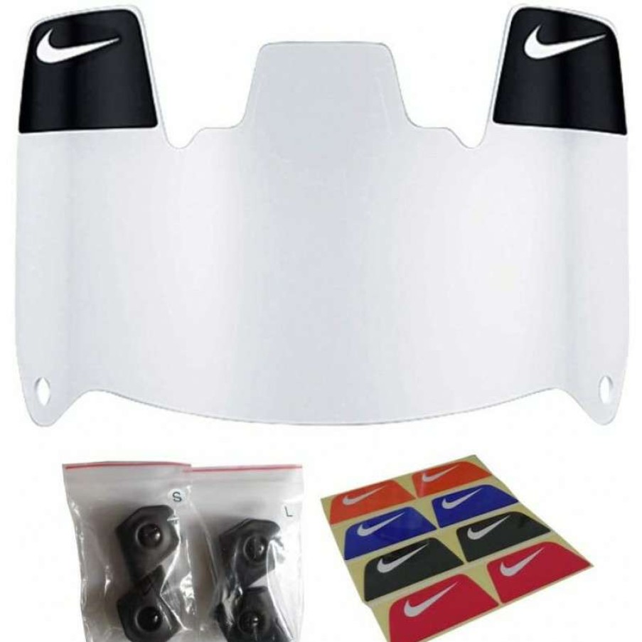 Helmets * | Shop Nike Eye Shield W/Multicolor Decal Pack Clear